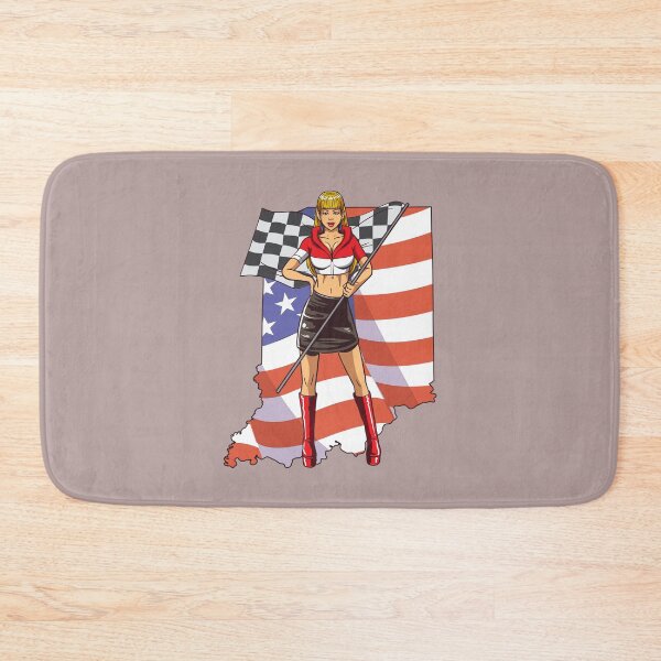 Item preview, racer race car indiana indianapolis american flag  designed and sold by FalkDania.