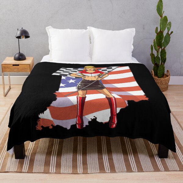 Item preview, racer race car indiana indianapolis american flag designed and sold by FalkDania.