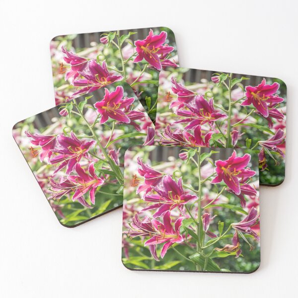 Item preview, Joyful Superbloom - Riotous Fragrant Garden of Stargazer Lilies designed and sold by Georgia Mizuleva.