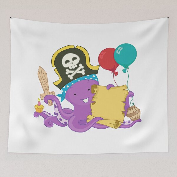 Item preview, Pirate Octopus Birthday Party designed and sold by treasure-crafts.