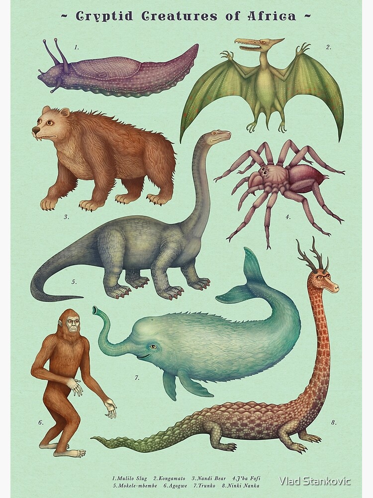 Mokele-mbembe Postcards (Package of 8)