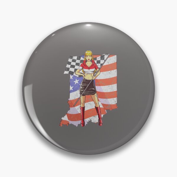 Item preview, racer race car indiana indianapolis american flag distressed designed and sold by FalkDania.