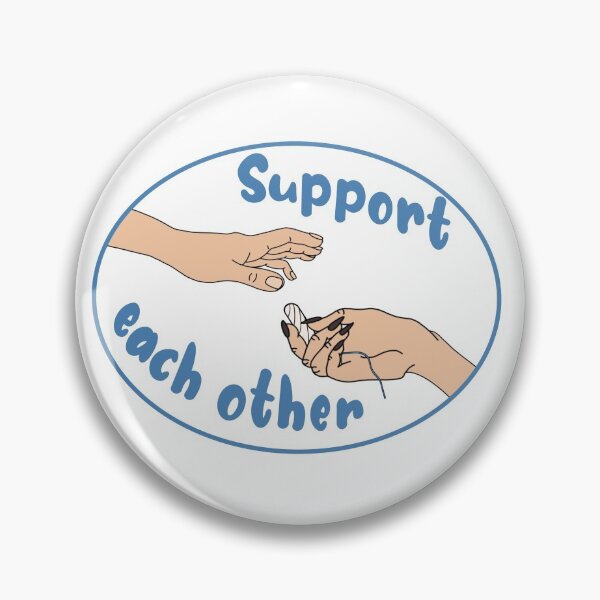 Item preview, Support each other (blue) designed and sold by CeriseArt.