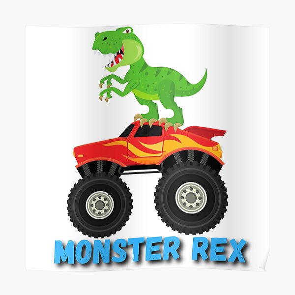 Monster Truck Game Posters Redbubble