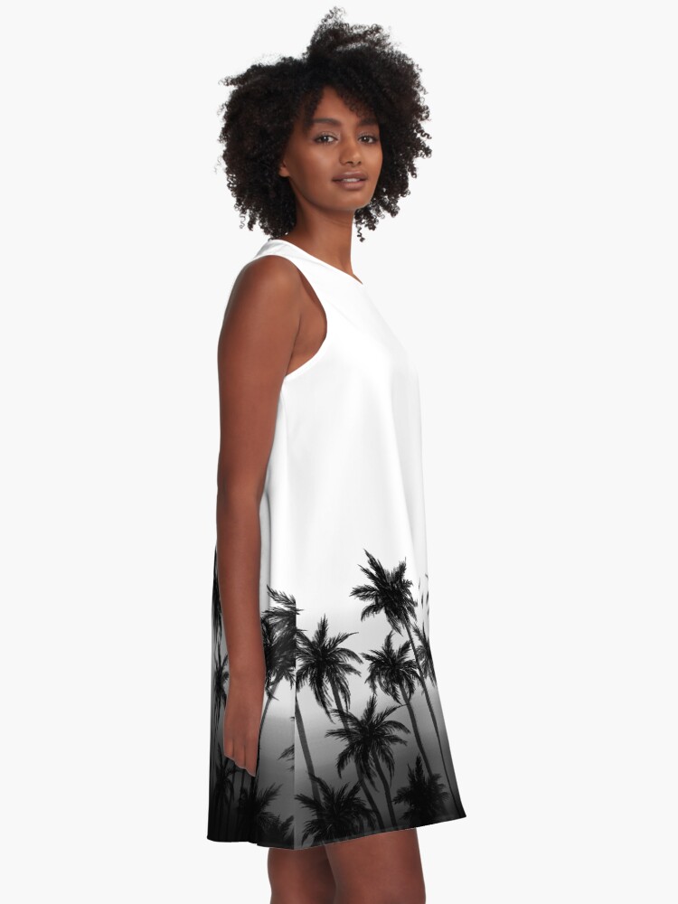 White palm 2024 print dress