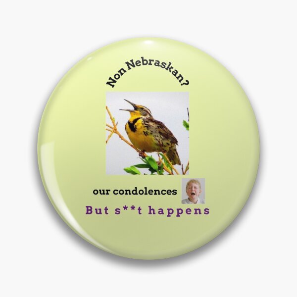 Item preview, "Condolences to non Nebraskans"  (black text) designed and sold by skoumpourdides.