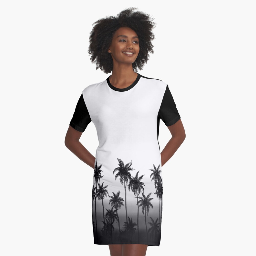 Palm tree discount t shirt dress