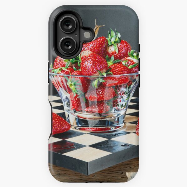 fraises et escargot alpiniste Coque antichoc iPhone