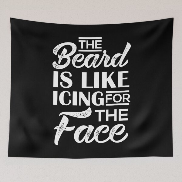 Item preview, The Beard is like Icing for the Face designed and sold by NeXore.