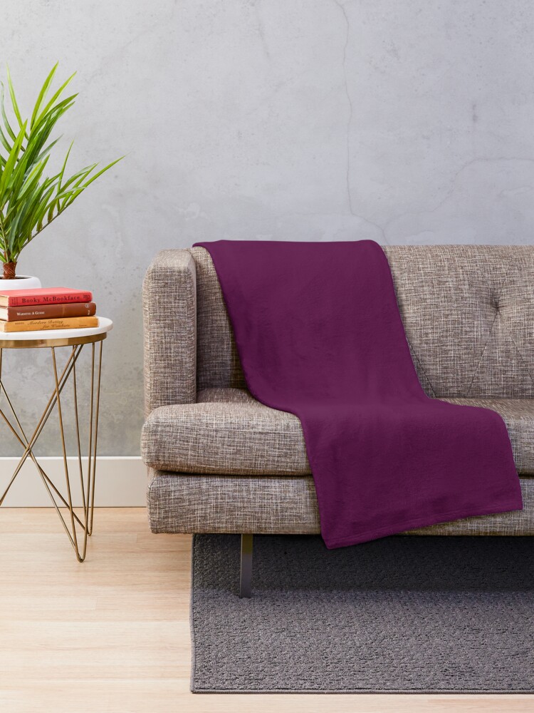 Plum colored 2025 throw blanket