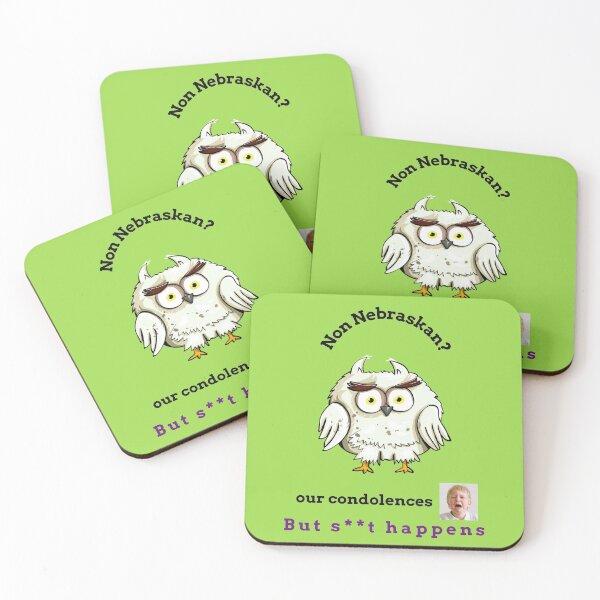 Item preview, "Condolences to non Nebraskans"  (owl) designed and sold by skoumpourdides.