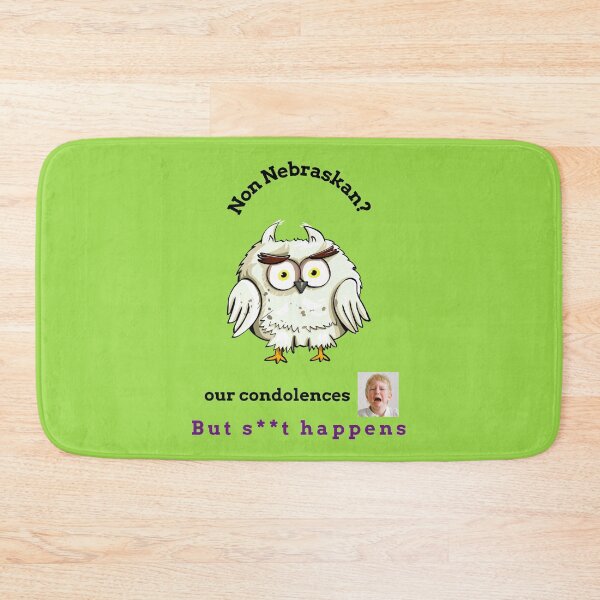 Item preview, "Condolences to non Nebraskans"  (owl) designed and sold by skoumpourdides.