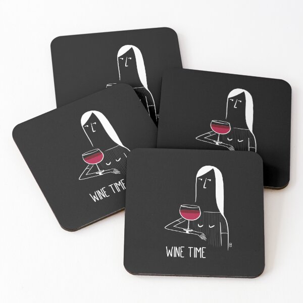 Item preview, It' wine time [white] designed and sold by idisegnidiflora.
