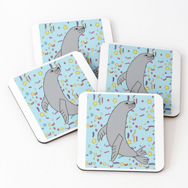 Item preview, Seal Seal In Retro Style With Saying designed and sold by flofin.