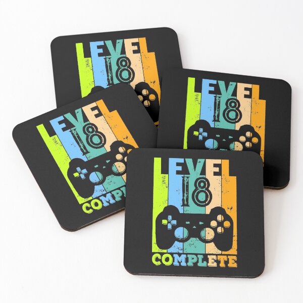Item preview, Level 18 Complete - Eighteen Bday Birthday Gamer designed and sold by urban-design.