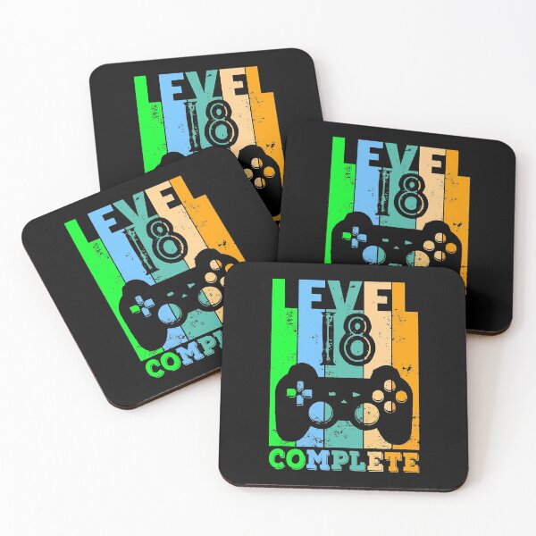 Item preview, Level 18 Complete - Eighteen Bday 18th Birthday Gamer designed and sold by urban-design.