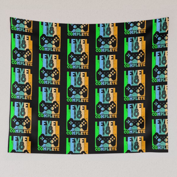 Item preview, Level 18 Complete - Eighteen Bday 18th Birthday Gamer designed and sold by urban-design.