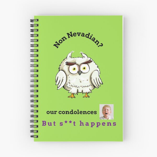 Item preview, "Condolences to non Nevadians"  (owl) designed and sold by skoumpourdides.