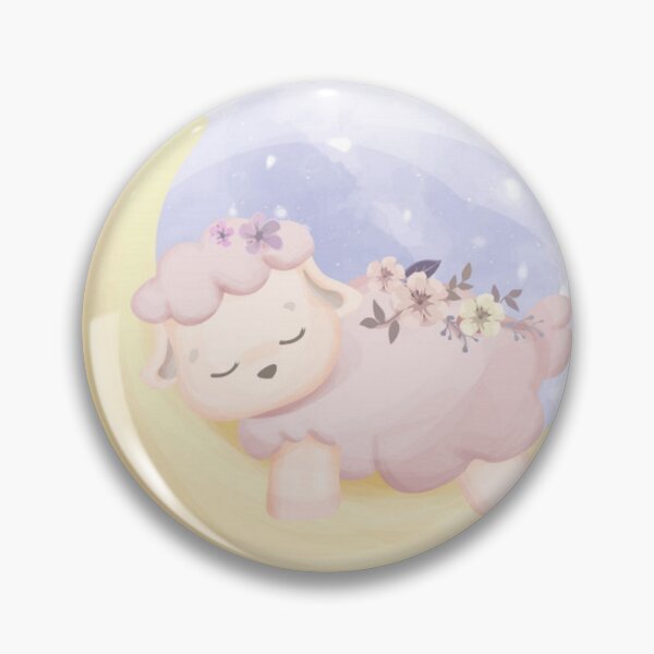 Item preview, baby sheep sleep moon designed and sold by romio006.
