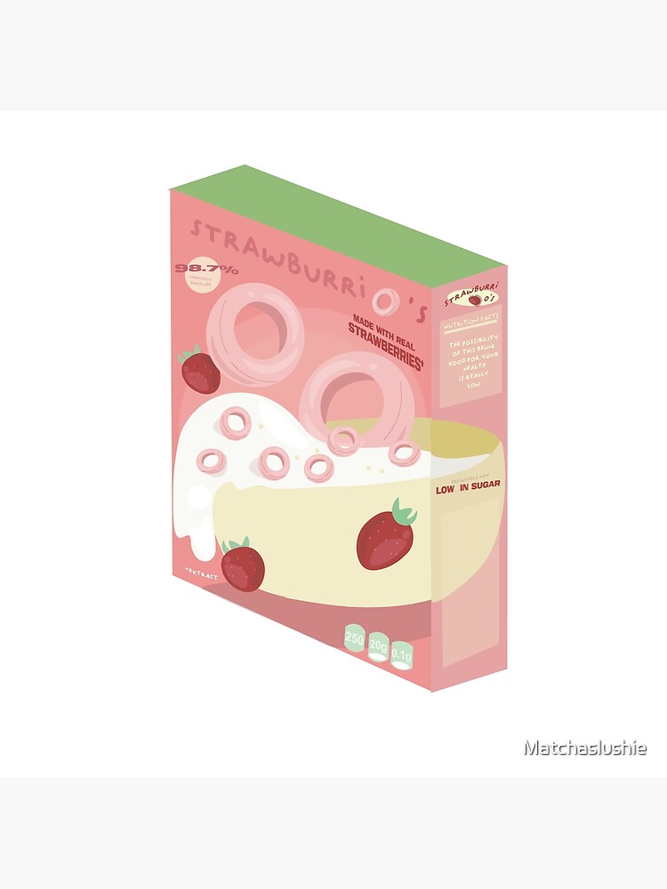 "Strawberry O's Cereal by Strawburri" Poster for Sale by Matchaslushie Redbubble