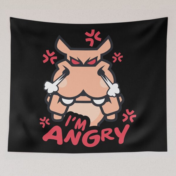 Item preview, Angry Hippo  designed and sold by Cartoon-animals.