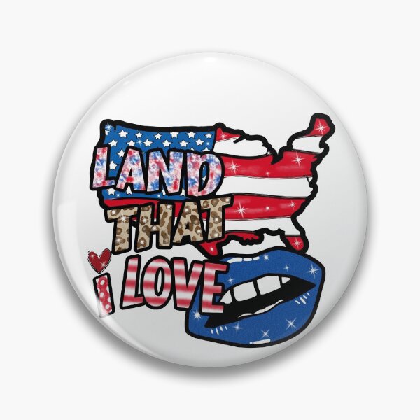 Item preview, Land That I Love, American Flag, July Fourth USA, Patriotic Heart designed and sold by taby2you.