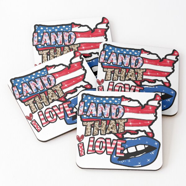 Item preview, Land That I Love, American Flag, July Fourth USA, Patriotic Heart designed and sold by taby2you.