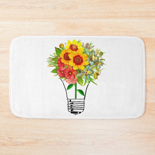 Item preview, Light Bulb with Yellow Flowers designed and sold by DonmedPro1.