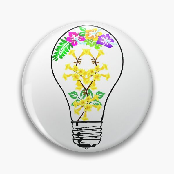 Item preview, Light Bulb with Yellow Flowers designed and sold by DonmedPro1.