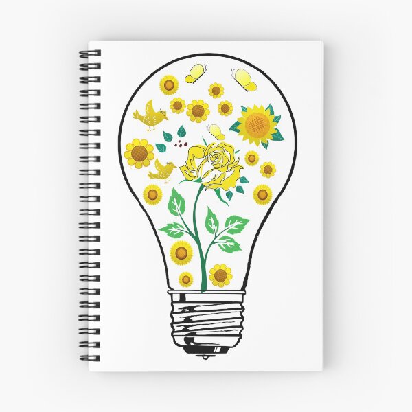Item preview, Light Bulb with Yellow Flowers designed and sold by DonmedPro1.