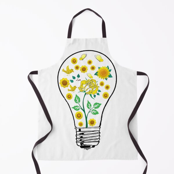 Item preview, Light Bulb with Yellow Flowers designed and sold by DonmedPro1.