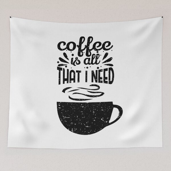 Item preview, Coffee Is All That I Need, coffee t shirt designed and sold by T-DESIGNEDZ.