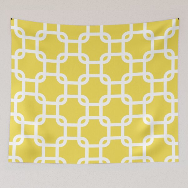 Item preview, Pantone 2021 Color of the Year Illuminating Yellow Geo Patterned designed and sold by thelustrous.