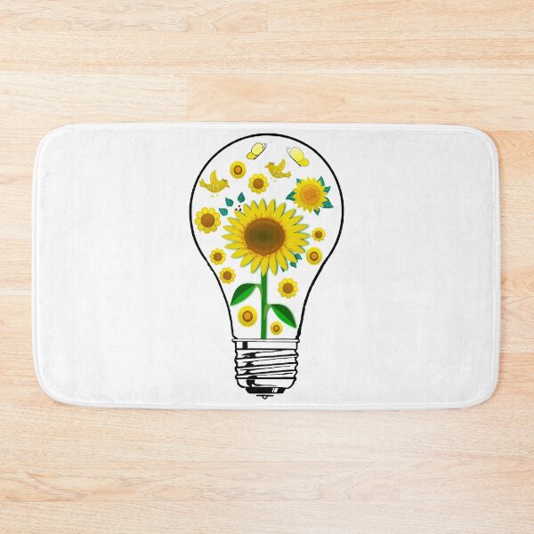 Item preview, Light Bulb with Yellow Flowers designed and sold by DonmedPro1.
