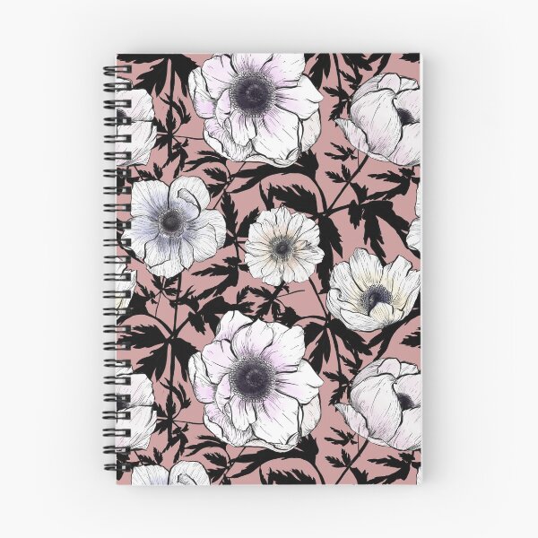 Item preview, Anemones in ink designed and sold by Moksha Patterns.