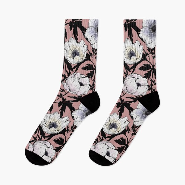 Item preview, Anemones in ink designed and sold by Moksha Patterns.