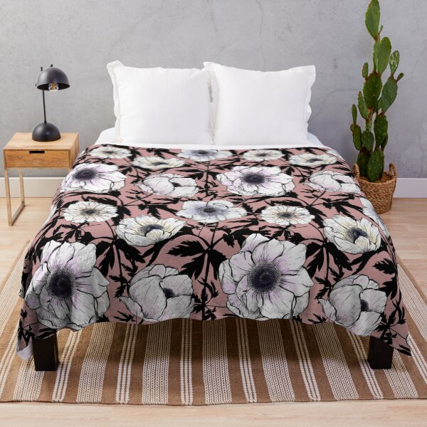 Item preview, Anemones in ink designed and sold by Moksha Patterns.