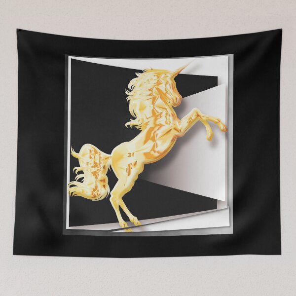 Item preview, Golden Unicorn Pop Art Design designed and sold by MugsAndDuds.