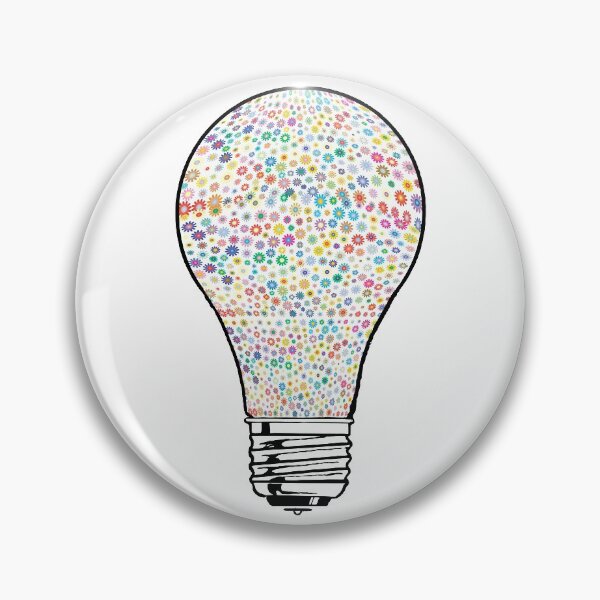 Item preview, Light Bulb with Yellow Flowers designed and sold by DonmedPro1.