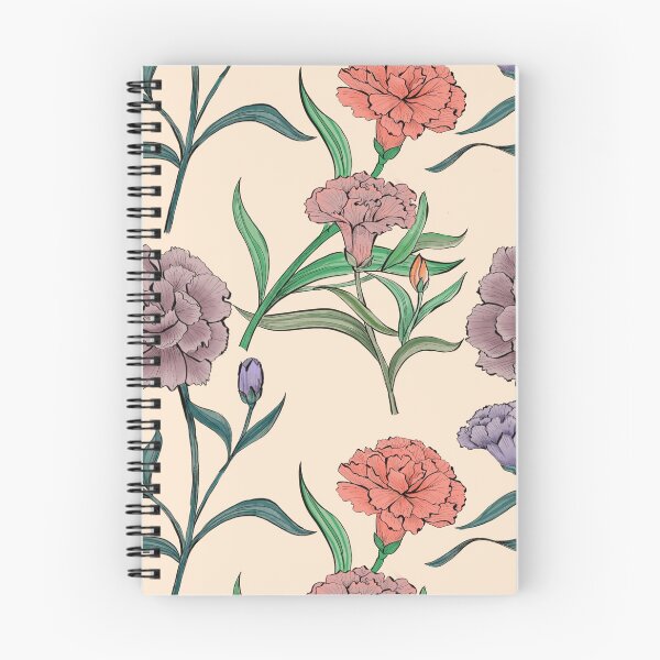 Item preview, Victorian carnations designed and sold by Moksha Patterns.