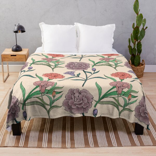 Item preview, Victorian carnations designed and sold by Moksha Patterns.