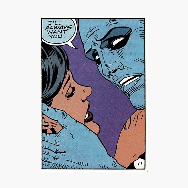 Silk Spectre and Dr Manhattan (I'll Always Love You) Photographic Print