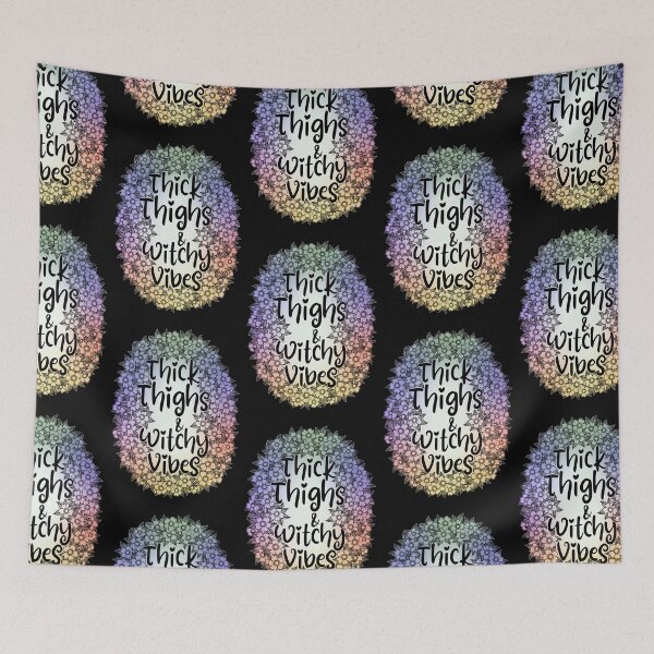Item preview, Thick thighs witchy vibes cheeky fun saying designed and sold by stickypixie.
