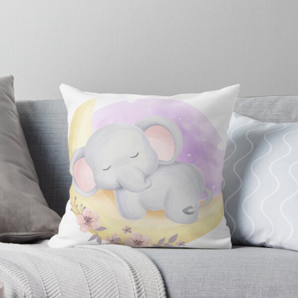 Item preview, cute baby elephant sleepy moon designed and sold by romio006.