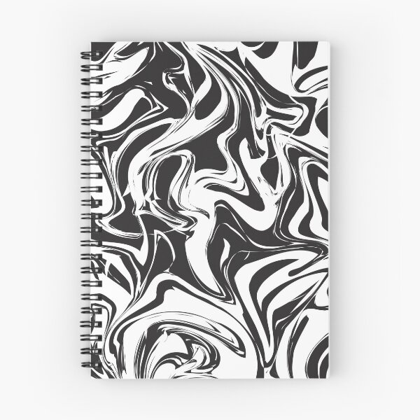 Item preview, Black and white abstract wavy pattern designed and sold by BLMcreations.
