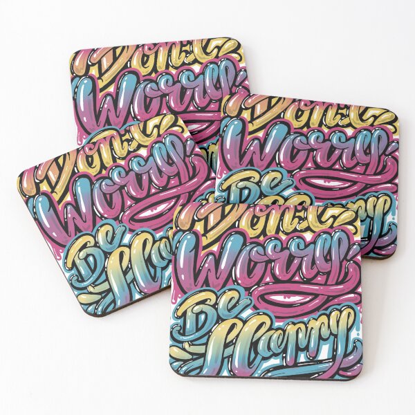 Item preview, Don't worry Be happy, Lettering design designed and sold by PAINTORS.