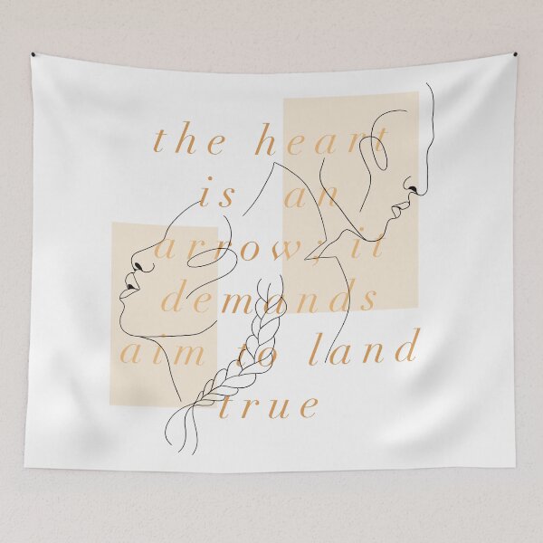Item preview, ‘the heart is an arrow; it demands aim to land true’ designed and sold by Akqxxx.