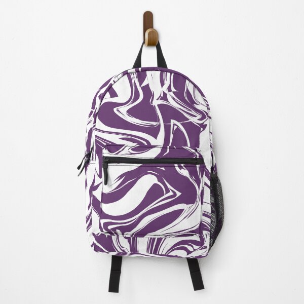 Item preview, Purple and white abstract wavy pattern designed and sold by BLMcreations.