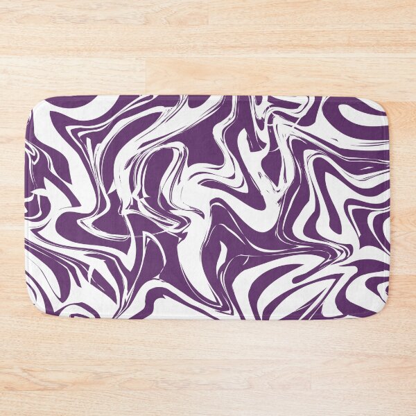 Item preview, Purple and white abstract wavy pattern designed and sold by BLMcreations.