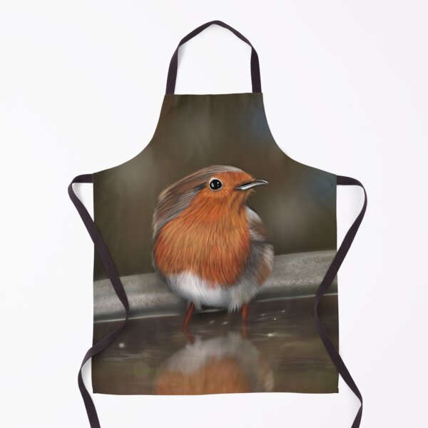 Item preview, Robin Red Breast - Enjoying a Bath designed and sold by Kittys-Art.